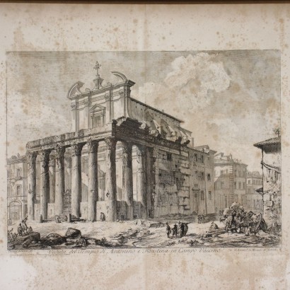Giovanni Battista Piranesi, View of the temple of Antonino and Fausti, Giovanni Battista Piranesi, Giovanni Battista Piranesi, Giovanni Battista Piranesi, Giovanni Battista Piranesi