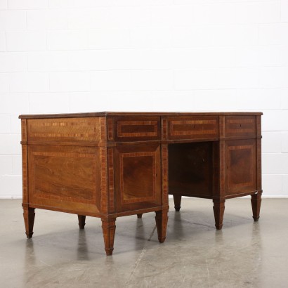 antiquariato, scrivania, antiquariato scrivanie, scrivania antica, scrivania antica italiana, scrivania di antiquariato, scrivania neoclassica, scrivania del 800,Scrivania Direttorio in Noce
