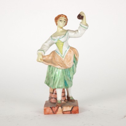 Gruppe von 8 Capodimonte Figuren Porzellan - Italien XX Jhd