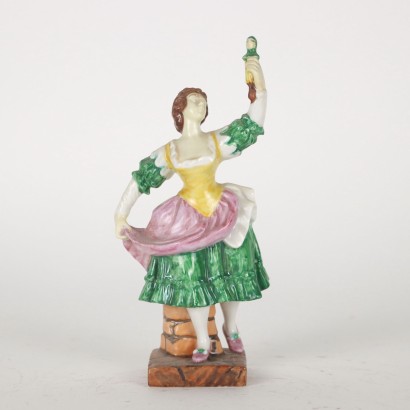 Gruppe von 8 Capodimonte Figuren Porzellan - Italien XX Jhd