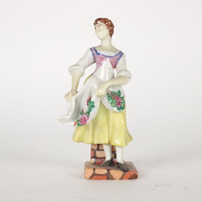 Gruppe von 8 Capodimonte Figuren Porzellan - Italien XX Jhd