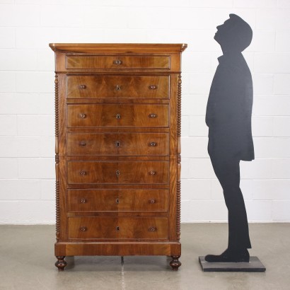 Louis Philippe Drawer Cherry Walnut - Italy XIX Century