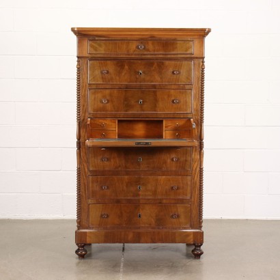 Louis Philippe Drawer Cherry Walnut - Italy XIX Century
