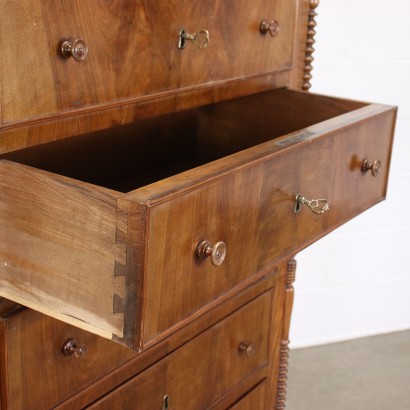Louis Philippe Drawer Cherry Walnut - Italy XIX Century