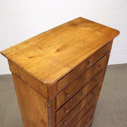 Louis Philippe Drawer Cherry Walnut - Italy XIX Century