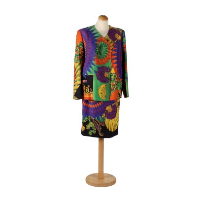 Costume Vintage Gianni Versace Laine - Italie Années 1980