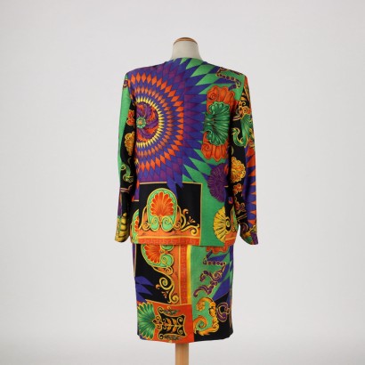 Costume Vintage Gianni Versace Laine - Italie Années 1980