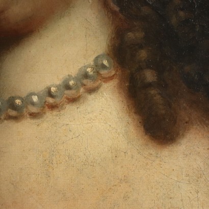 Ritratto di donna con collana di perle