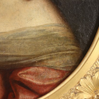 Ritratto di donna con collana di perle