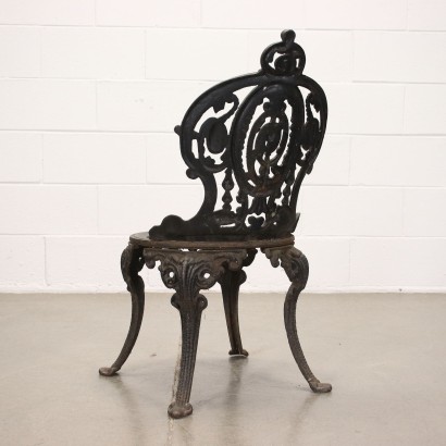 Trio of Eclectic Garden Chairs Cast Iron - Italy XIX Century