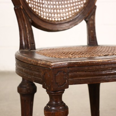 antigüedades, silla, sillas antiguas, silla antigua, silla italiana antigua, silla antigua, silla neoclásica, silla del siglo XIX, Par de sillas neoclásicas