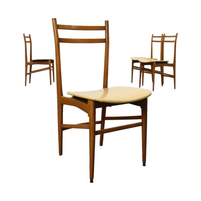 antigüedades modernas, antigüedades de diseño moderno, silla, silla de antigüedades modernas, silla de antigüedades modernas, silla italiana, silla vintage, silla de los años 60, silla de diseño de los años 60, grupo de 4 sillas, sillas de los años 50-60