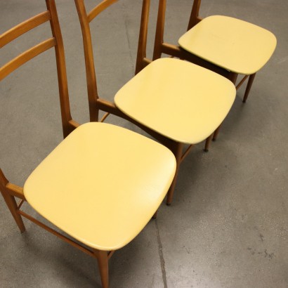 antigüedades modernas, antigüedades de diseño moderno, silla, silla de antigüedades modernas, silla de antigüedades modernas, silla italiana, silla vintage, silla de los años 60, silla de diseño de los años 60, grupo de 4 sillas, sillas de los años 50-60