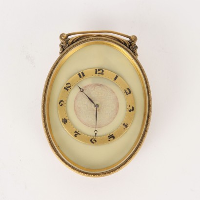 Horloge de Table Bronze Suisse XX Siècle