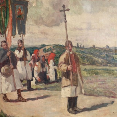 Oil on Canvas by Erno Tibor XX Century