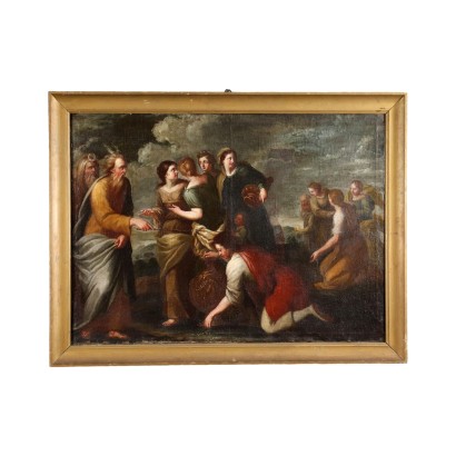 arte, arte italiana, pittura antica italiana,Mosè fa Scaturire l'Acqua
