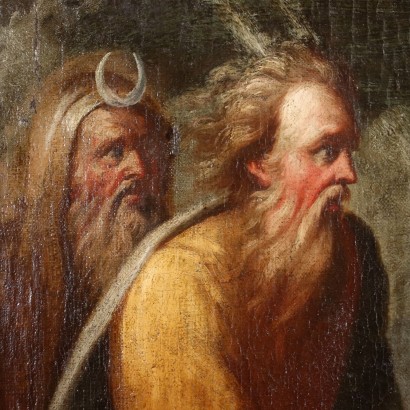 arte, arte italiana, pittura antica italiana,Mosè fa Scaturire l'Acqua