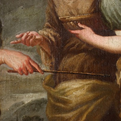 arte, arte italiana, pittura antica italiana,Mosè fa Scaturire l'Acqua