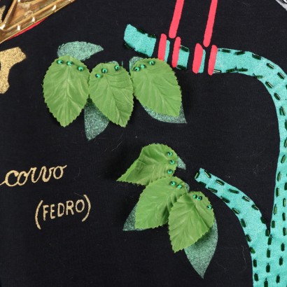 moda vintage, vintage anni 80, t-shirt vintage, moda milano, vintage milano,T-shirt Vintage Donna Nera