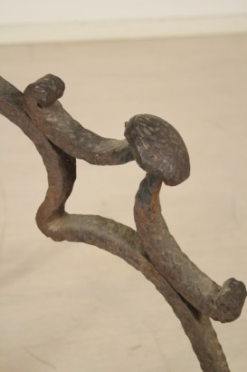 antigüedades, objetos de arte, trípode con lavabo de cobre, forja, siglo XV