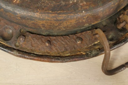 antigüedades, objetos de arte, trípode con lavabo de cobre, forja, siglo XV