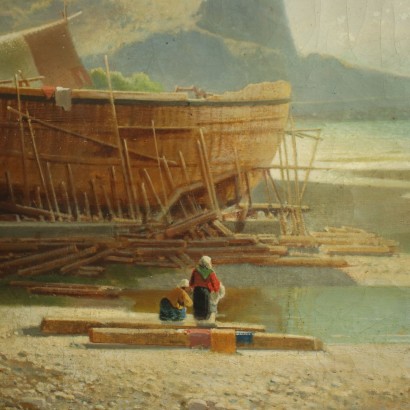 arte, arte italiana, pittura ottocento italiana,Giovanni Battista Ceruti,Veduta di riviera ligure,Giovanni Battista Ceruti,Giovanni Battista Ceruti,Giovanni Battista Ceruti,Giovanni Battista Ceruti,Giovanni Battista Ceruti