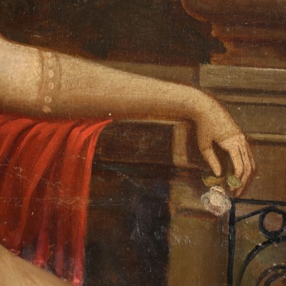 Ritratto di giovane donna con cane