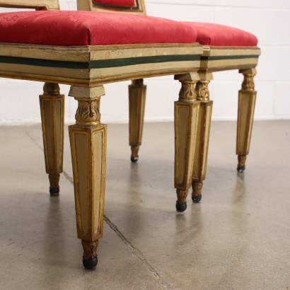 antiquariato, sedia, antiquariato sedie, sedia antica, sedia antica italiana, sedia di antiquariato, sedia neoclassica, sedia del 800,Gruppo di Sei Sedie Neoclassiche Piacent