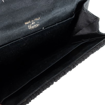 vintage, moda vintage, vintage firenze, borsa gucci, gucci vintage,Pochette Vintage Gucci Nera