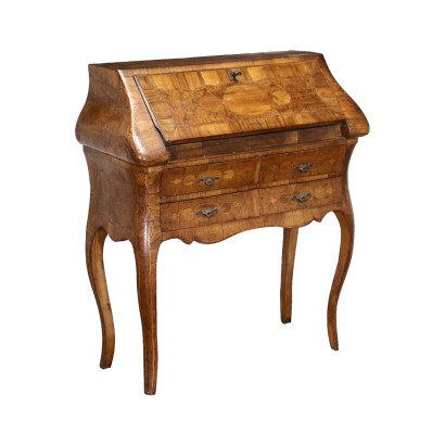 antiquariato, ribalta, antiquariato ribalte, ribalta antica, ribalta antica italiana, ribalta di antiquariato, ribalta neoclassica, ribalta del 800,Ribaltina in Stile Intarsiata