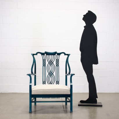 modernariato, modernariato di design, poltrona, poltrona modernariato, poltrona di modernariato, poltrona italiana, poltrona vintage, poltrona anni '60, poltrona design anni 60,Poltrona Giorgetti Anni 80