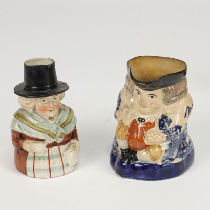 Toby Jug Mugs Englische Manufaktur Keramik England XIX Jhd