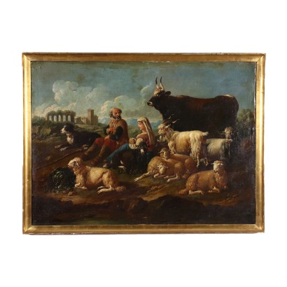 Paesaggio con pastori ed armenti