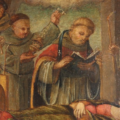 arte, arte italiano, pintura italiana antigua, La muerte de Santa Clara, La muerte de Santa Clara