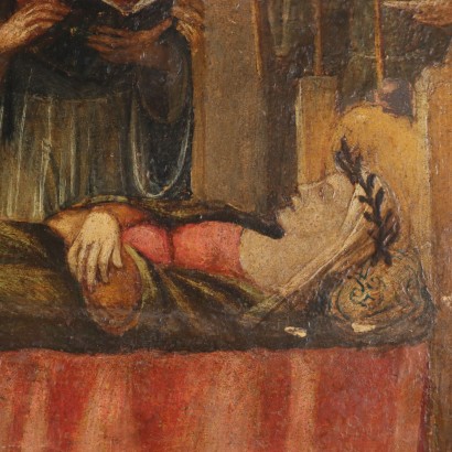 arte, arte italiano, pintura italiana antigua, La muerte de Santa Clara, La muerte de Santa Clara