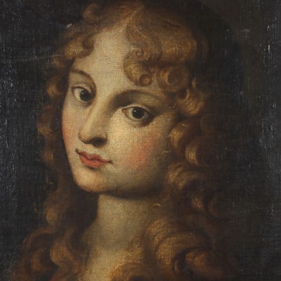 arte, arte italiana, pittura antica italiana,Testa leonardesca