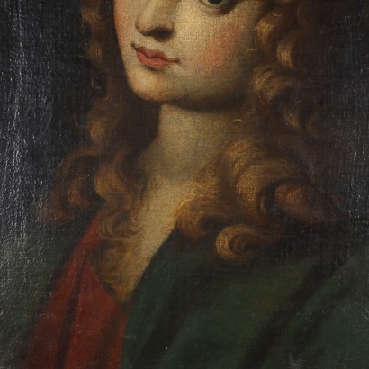 arte, arte italiana, pittura antica italiana,Testa leonardesca