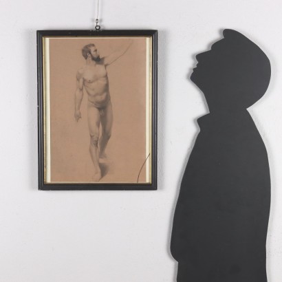 Kunst, italienische Kunst, italienische Malerei des 19. Jahrhunderts, männlicher Akt