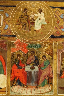 arte, los iconos, Rusia, siglo XIX, 16 partes icono