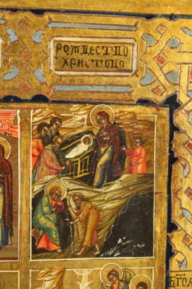 arte, los iconos, Rusia, siglo XIX, 16 partes icono