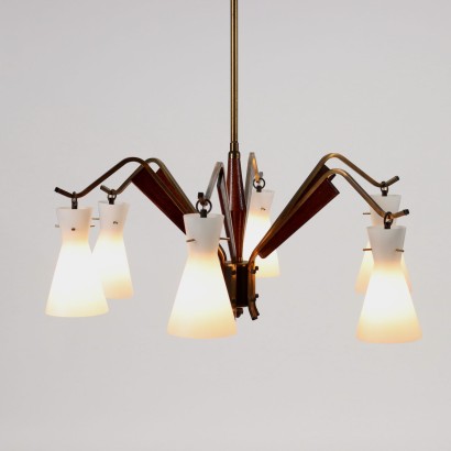modernariato, modernariato di design, lampadario, lampadario modernariato, lampadario di modernariato, lampadario italiano, lampadario vintage, lampadario anni '60, lampadario design anni 60,Lampada Anni 50-60