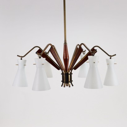 modernariato, modernariato di design, lampadario, lampadario modernariato, lampadario di modernariato, lampadario italiano, lampadario vintage, lampadario anni '60, lampadario design anni 60,Lampada Anni 50-60