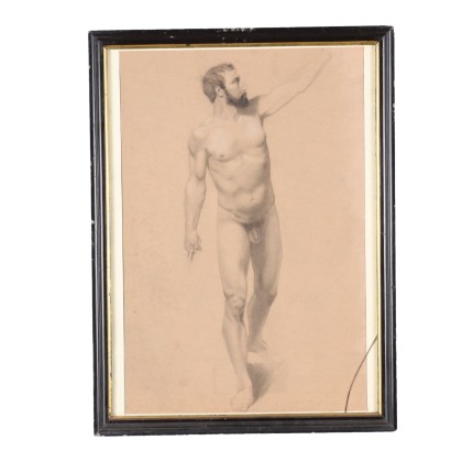 Kunst, italienische Kunst, italienische Malerei des 19. Jahrhunderts, männlicher Akt