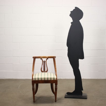 antiguo, silla, sillas antiguas, silla antigua, silla italiana antigua, silla antigua, silla neoclásica, silla del siglo XIX, Grupo de tres sillas imperio