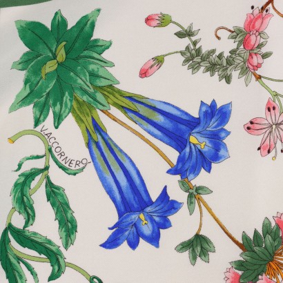 vintage firenze, vintage gucci, gucci accornero, foulard gucci,Foulard Vintage Gucci Floreale