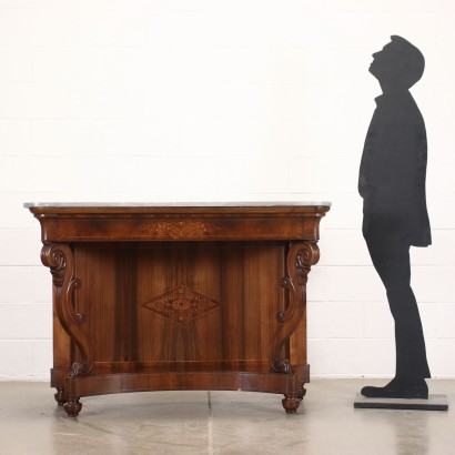 Karl X Konsole Nussbaum Italien XIX Jhd