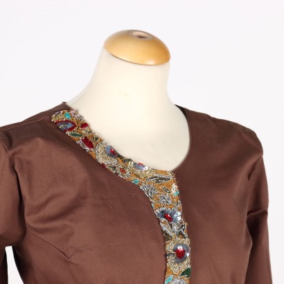 Langes Kleid Baumwolle - Italien Gr. 44