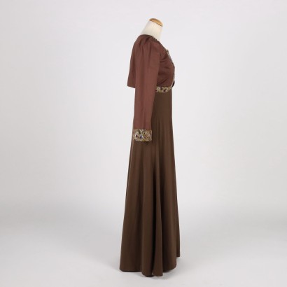 Langes Kleid Baumwolle - Italien Gr. 44