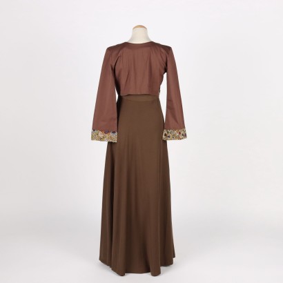 Langes Kleid Baumwolle - Italien Gr. 44