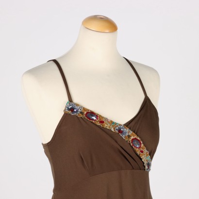 Langes Kleid Baumwolle - Italien Gr. 44